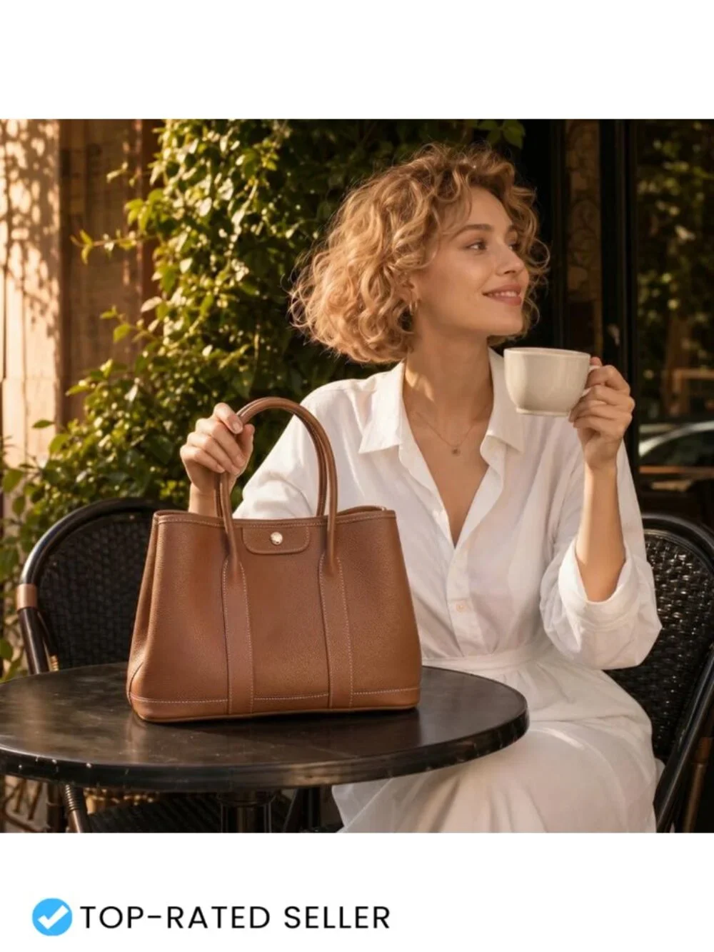 Vegan Leather Satchel Crossbody Bag with Top Handle Adjustable Strap